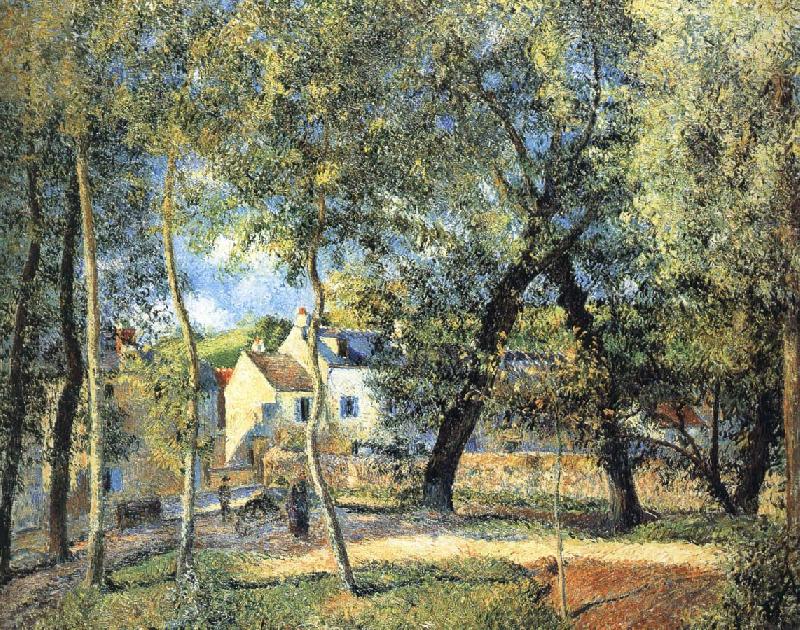 Camille Pissarro Hurrying to the landscape china oil painting image